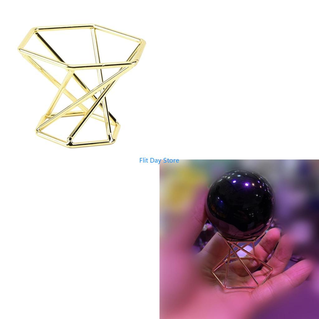 Lens Ball Crystal - F92C Metal Display Stand for Crystal