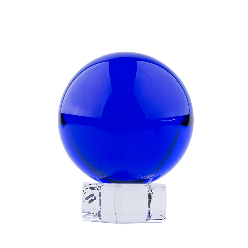 Lens Ball Crystal - Dark Blue K9 Chandelier Crystal Glass