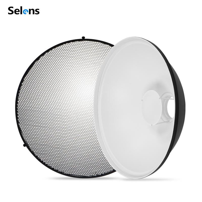 Photography Grid - Selens 70cm/28in Silver White Beauty Dish