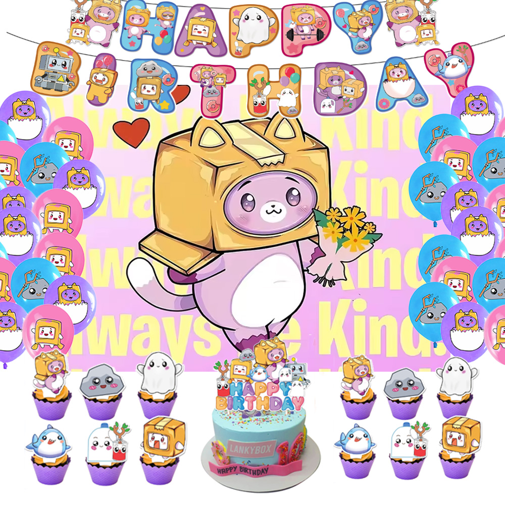 Photography Game - Cartoon Lankyboxs Game Box Theme Birthday