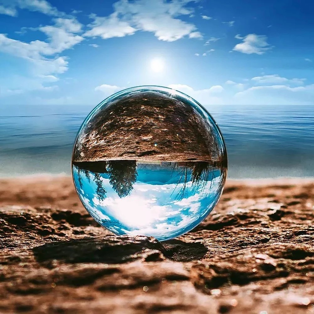 Lens Ball Crystal - F5 30/40/50/60/70mm Home Decorative Balls Clear