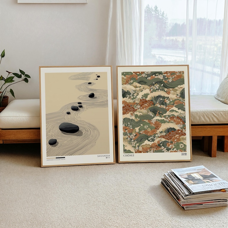 Photography Types - 2pcs Japandi Zen Canvas Wall Art
