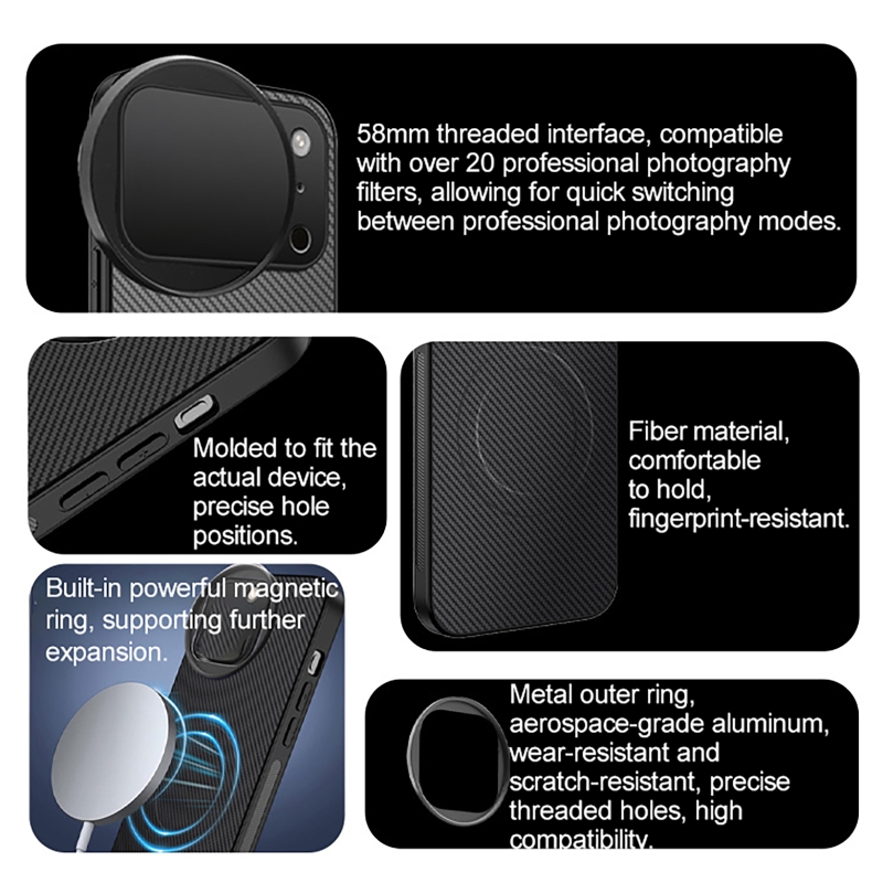 4 in 1 Lens 58mm Mobile Phone  - Nd Filter Set 评论和价格