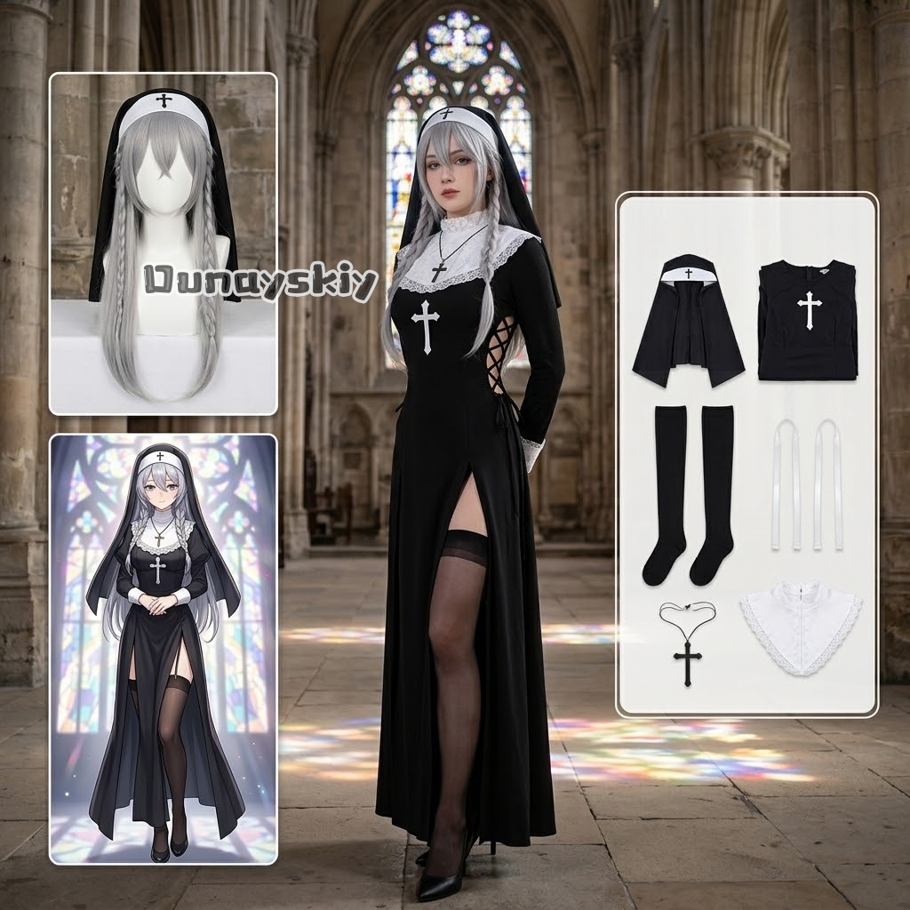 KS*06Original Nun Cos Outfit B - Photography Game 评论和价格