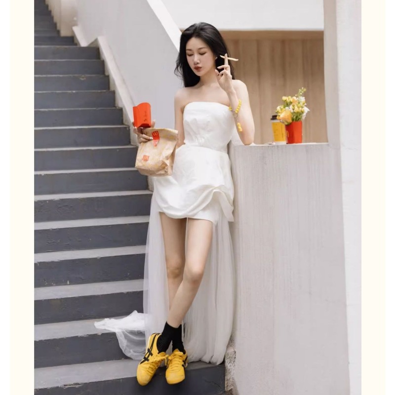 French White Strapless Morning - Photography Natural Lighting 评论和价格