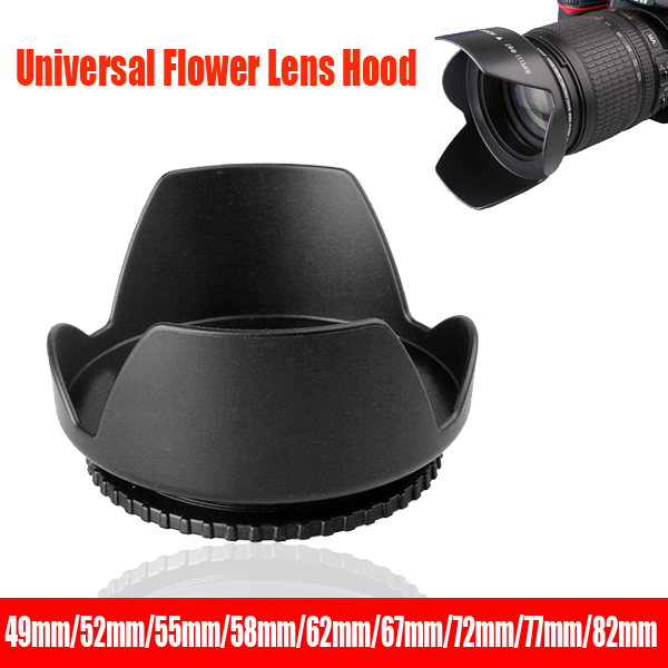 Universal Lens Hood 49mm 52mm  - Lens Hood Petal 评论和价格