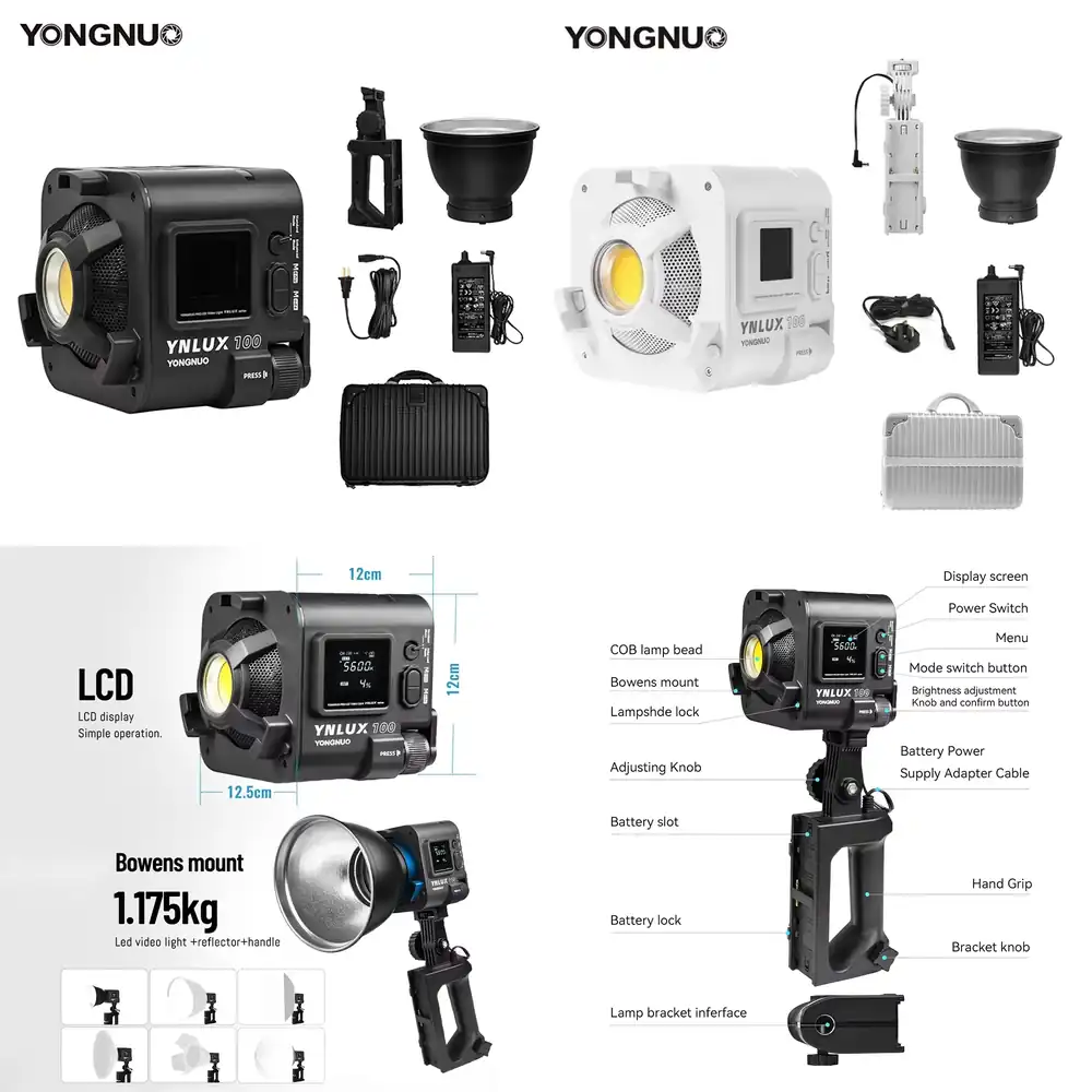 YONGNUO YNLUX100 100W 3200K-56 - Photography Studio 评论和价格