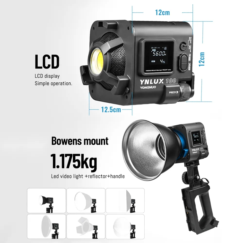 YONGNUO YNLUX100 100W 3200K-56 - Photography Studio 评论和价格