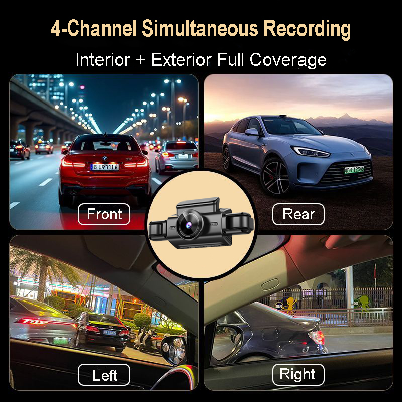4K 4CH Hidden Car DVR with APP - Timelapse Controller 评论和价格