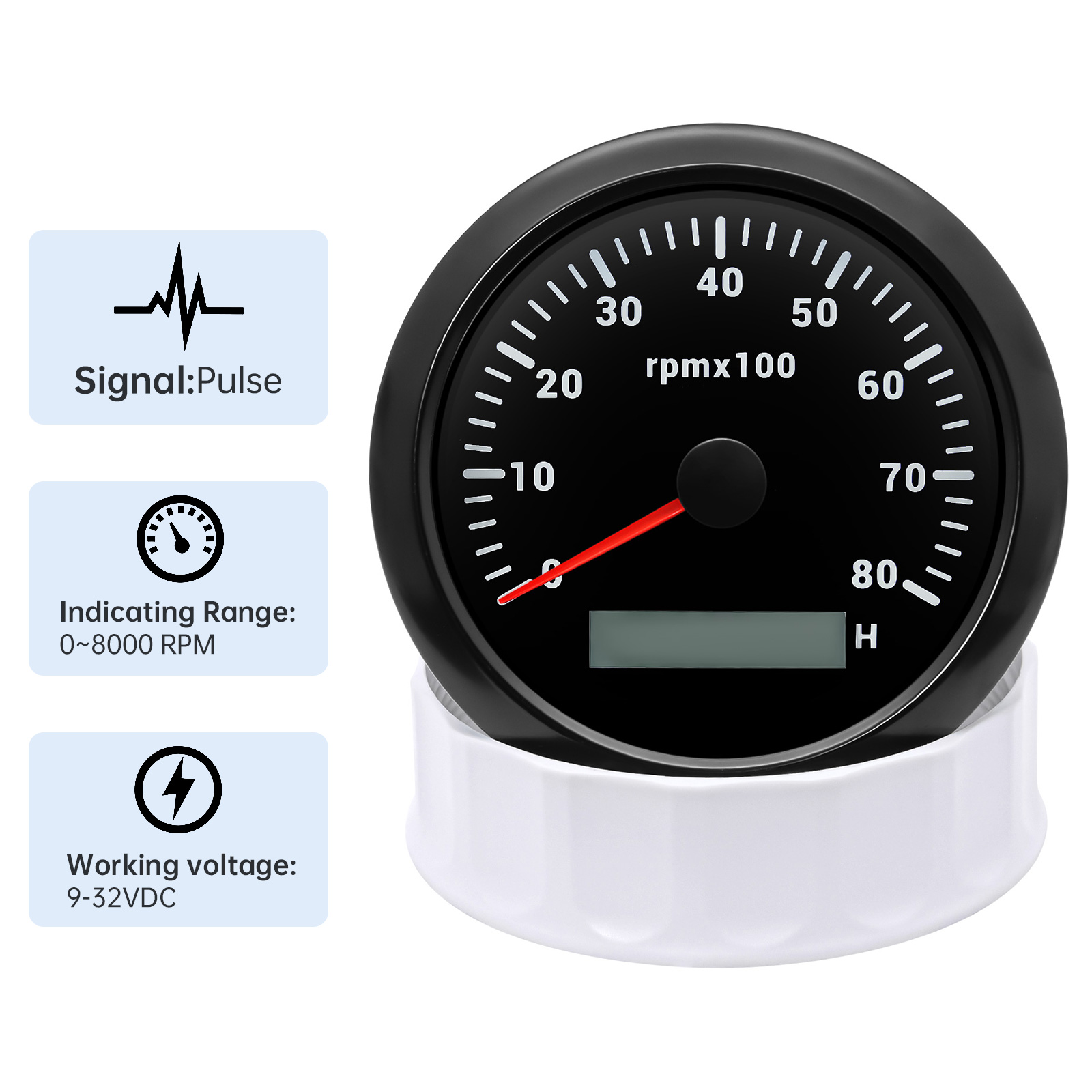 Round Auto RPM Tachometer 8000 - Light Meter Incident 评论和价格