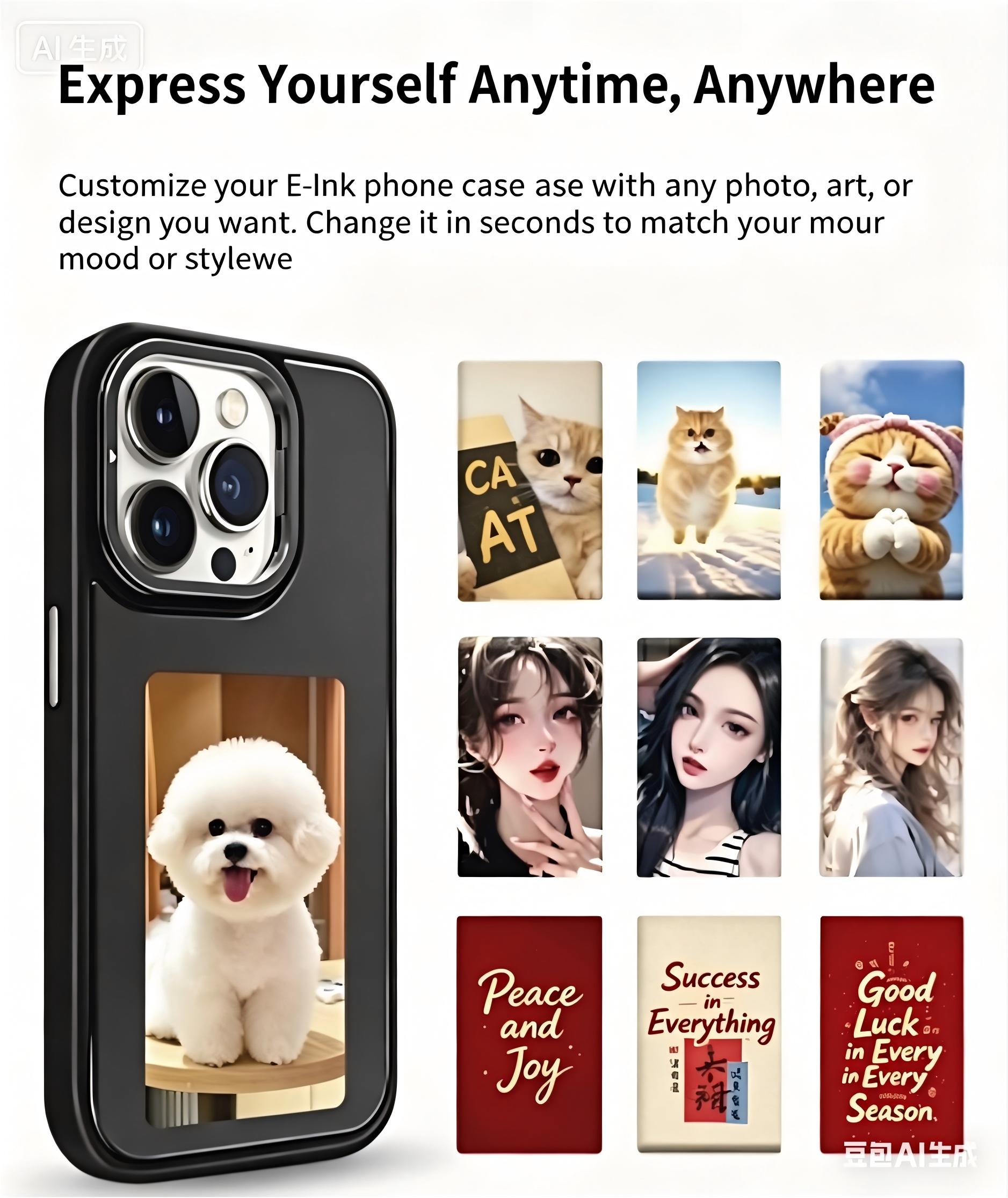 NFC Smart E-ink Phone Case DIY - Photography Grid 评论和价格