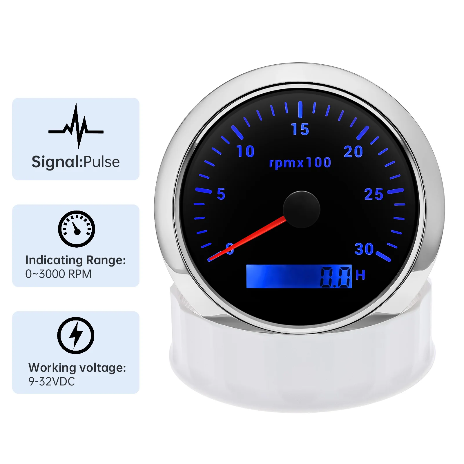 85MM Tachometer with LCD Hour  - Light Meter Incident 评论和价格