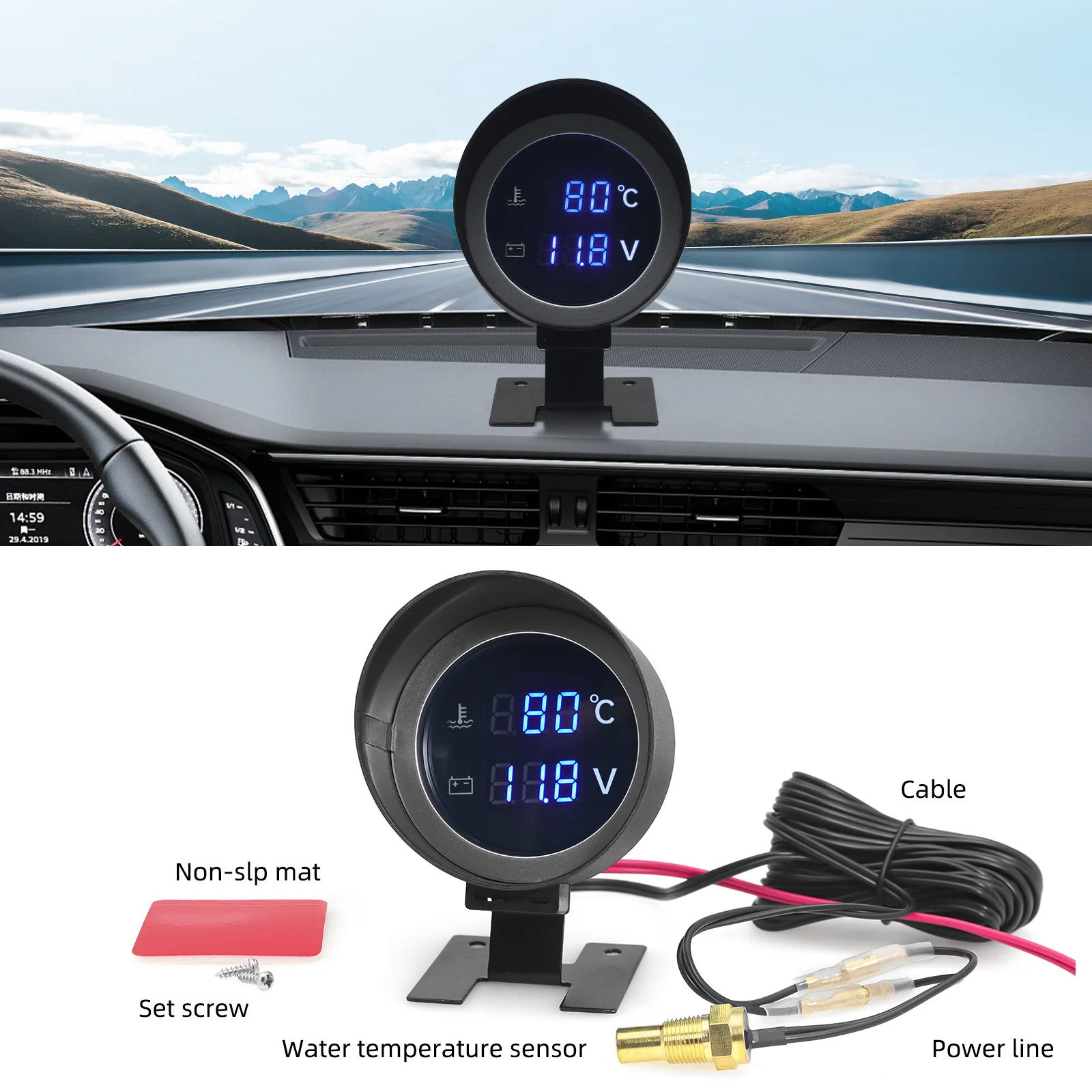 Led Digital Car Truck Water Te - Light Meter Incident 评论和价格