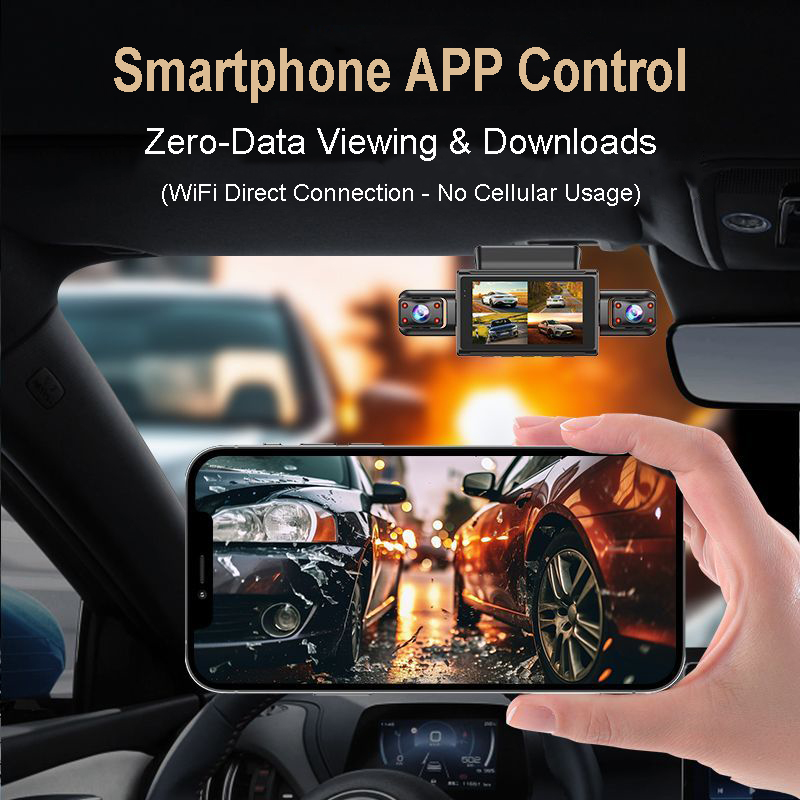 4K 4CH Hidden Car DVR with APP - Timelapse Controller 评论和价格