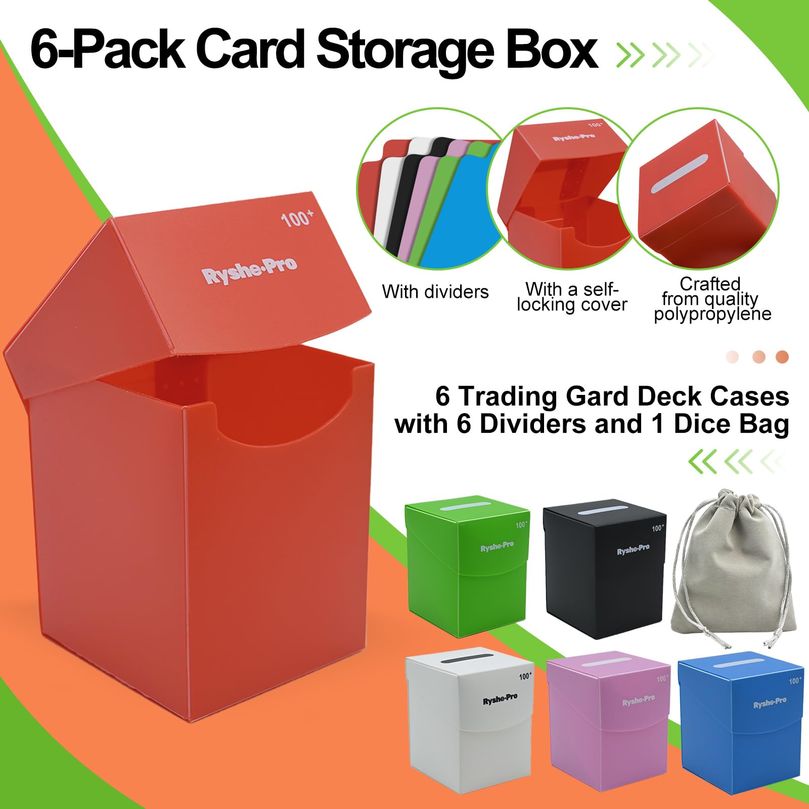 TCG Deck Box for 100+ Cards Co - Memory Card Case 评论和价格