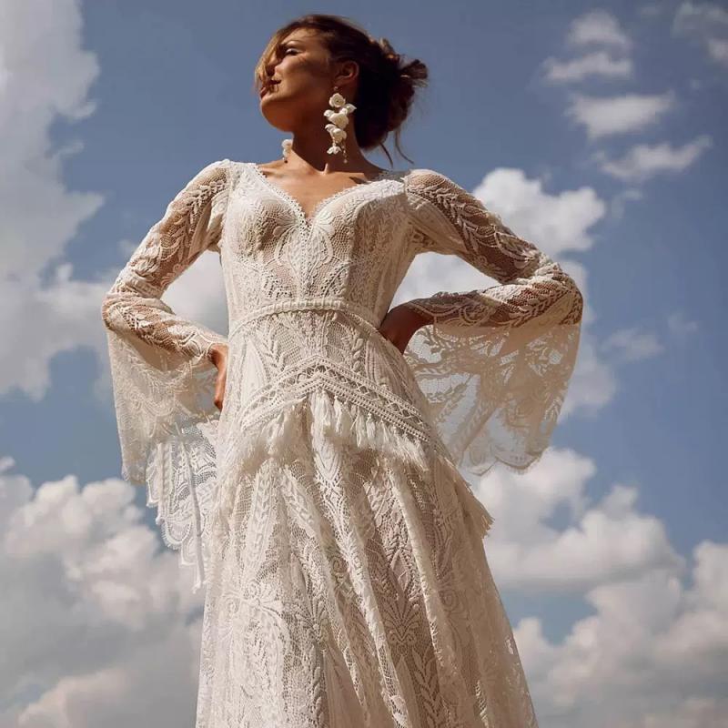 Lace Wedding Bohemian Style Tr - Photography Natural Lighting 评论和价格
