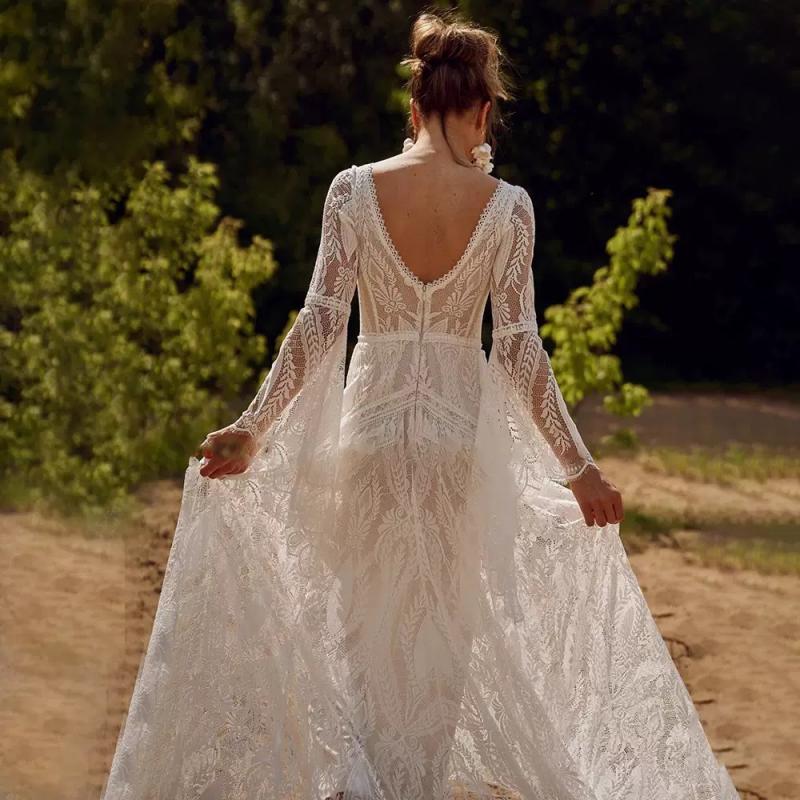 Lace Wedding Bohemian Style Tr - Photography Natural Lighting 评论和价格