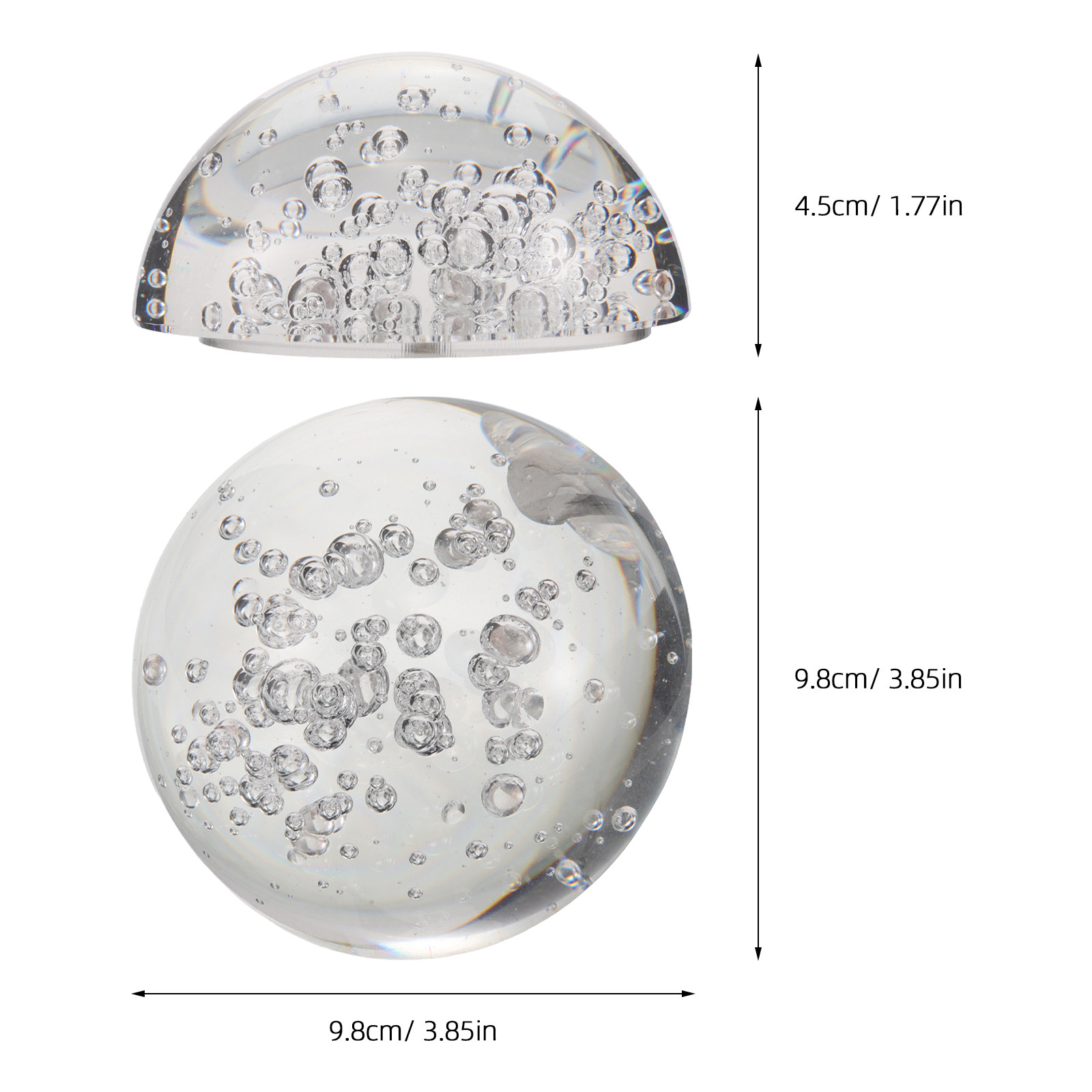 Semicircle Crystal Decoration  - Lens Ball Crystal 评论和价格