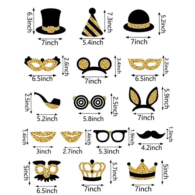 16 PCS Photography Props, Funn - Photography Game 评论和价格