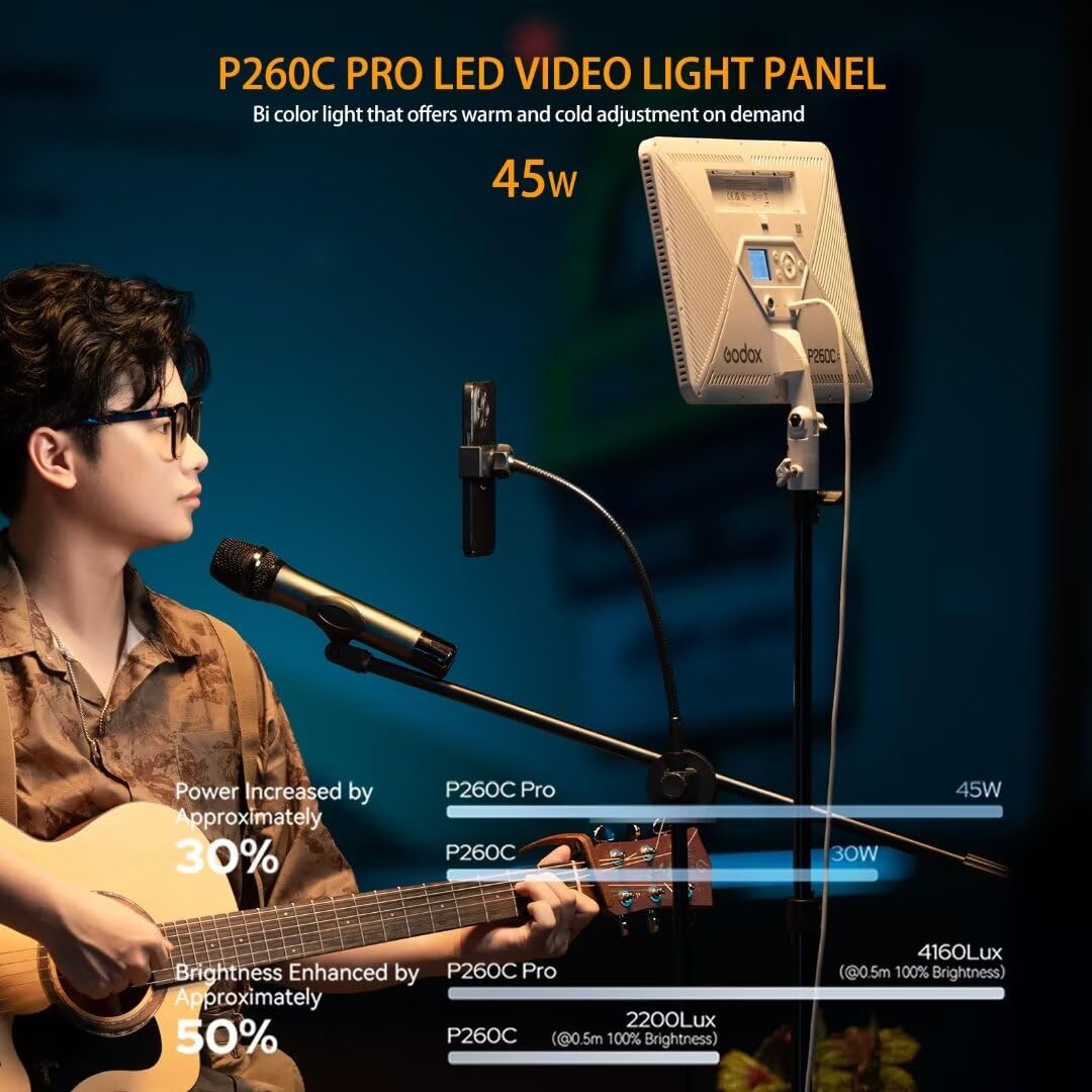 Godox P260C Pro LED Video Ligh - Video Led Light Panel 评论和价格