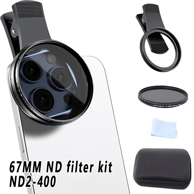 67mm Clip-on ND2-400 Phone Cam - Nd Filter Set 评论和价格