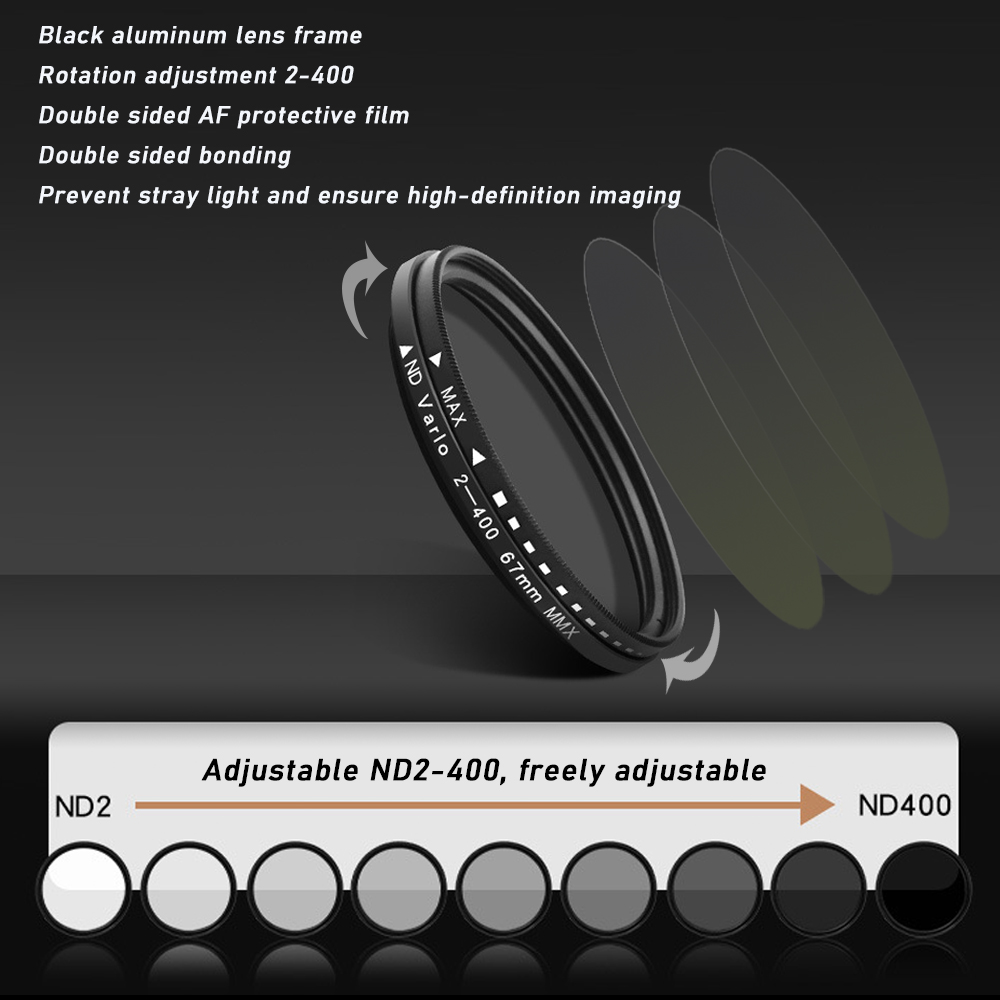 67mm Clip-on ND2-400 Phone Cam - Nd Filter Set 评论和价格