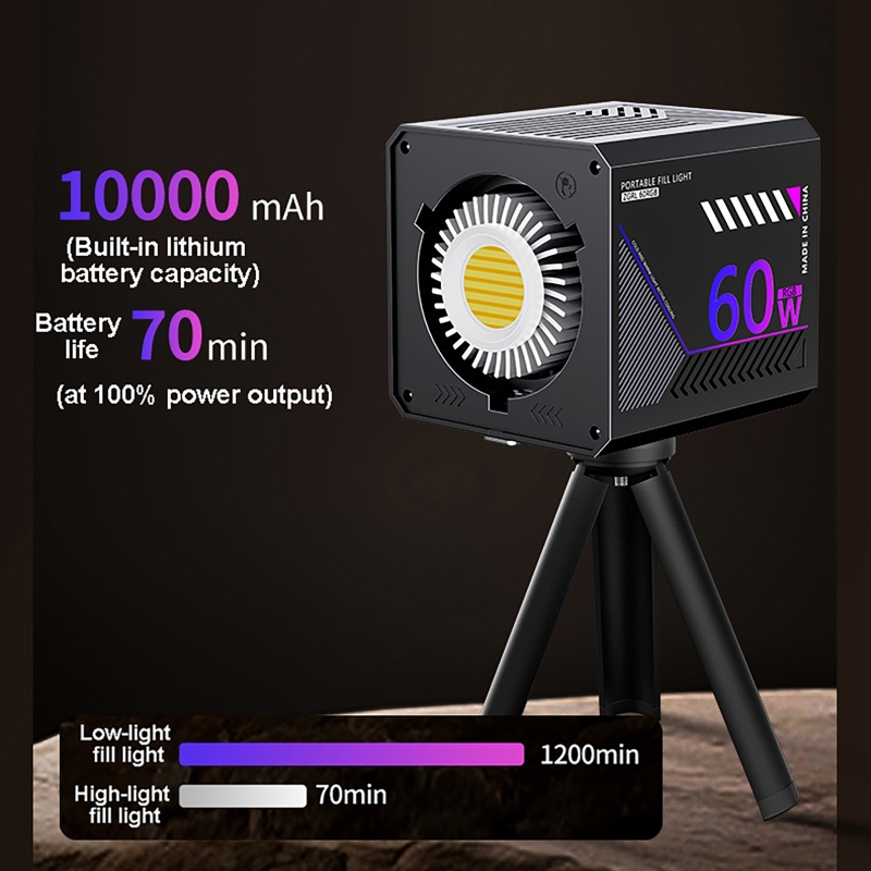 60W RGB Video Light Portable L - Photography Natural Lighting 评论和价格
