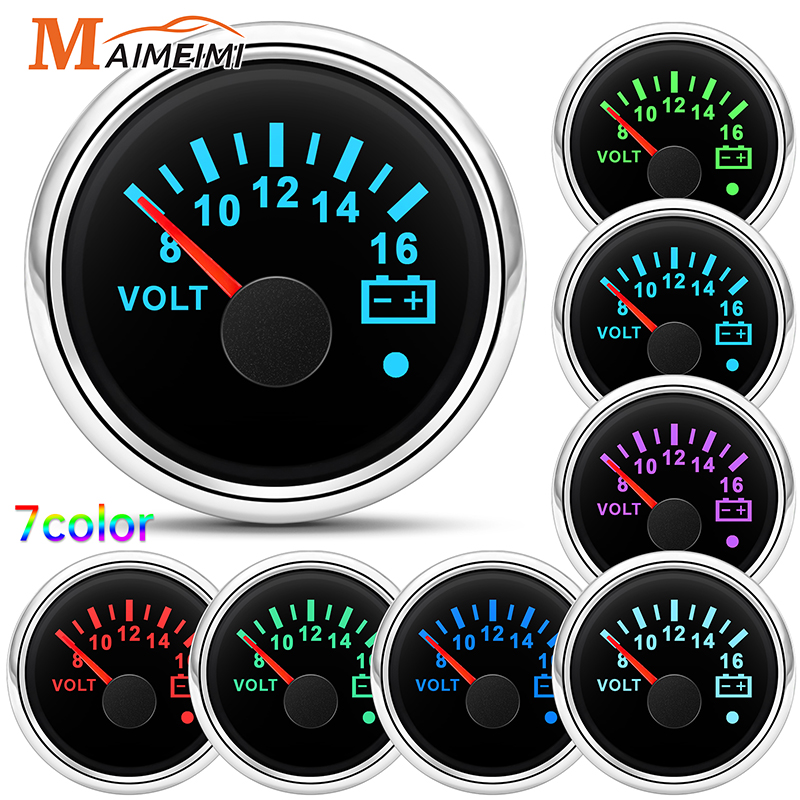 52mm Voltmeter 7 Colors Backli - Light Meter Incident 评论和价格