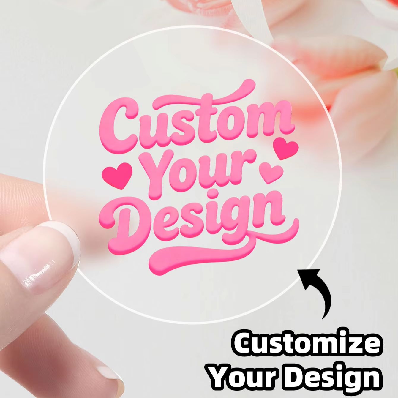 1-90PCS Custom Round Clear Sti - Photography Types 评论和价格