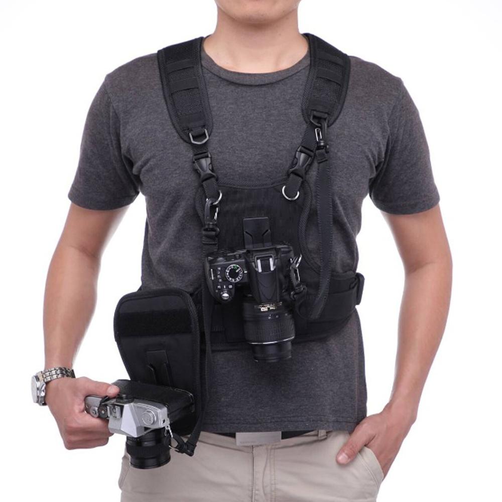 Carrying 2 DSLR Camera Double  - Photography Zone System 评论和价格