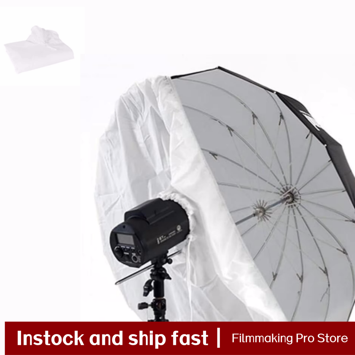 Soft Light Diffuser white Para - Photography Umbrella Diffuser 评论和价格