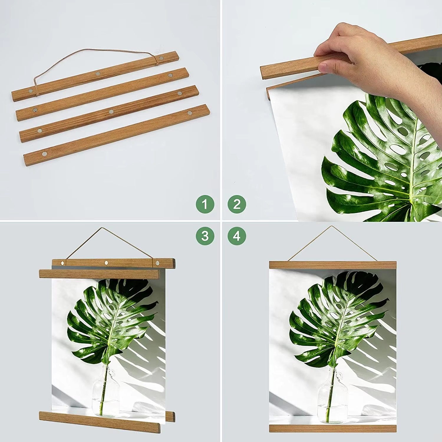 21-90cm Magnetic Wooden Pictur - Photography Types 评论和价格