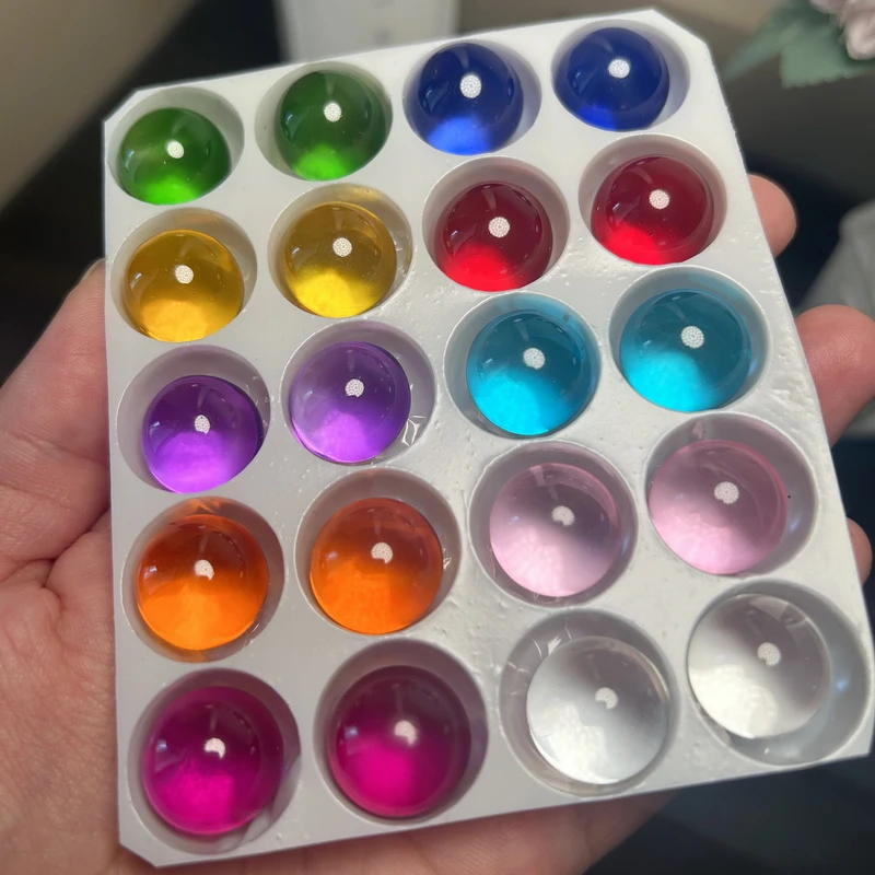 10/20pcs Solid Color Glass Bal - Photography Game 评论和价格