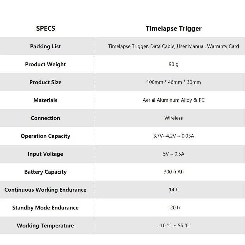 ZEAPON AF-E1 Timelapse Trigger - Timelapse Controller 评论和价格